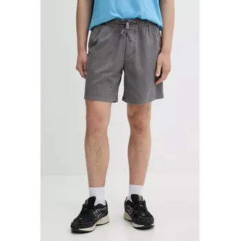 Pánské kraťasy Bavlněné šortky Tommy Jeans pánské, šedá barva, DM0DM21944 90X, vel. S