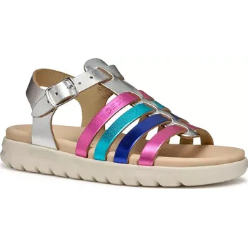 Dívčí sandály Dětské kožené sandály Geox SANDAL SOLEIMA J35GSB.000CF.24.27 růžová 42X, EUR 24
