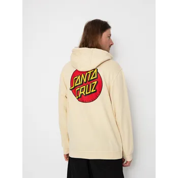 Pánská mikina Santa Cruz Classic Dot Chest HD (blond wood) XXL, béžová