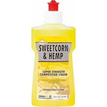 Návnadové aroma Dynamite Baits Liquid XL Sweetcorn&Hemp 250ml