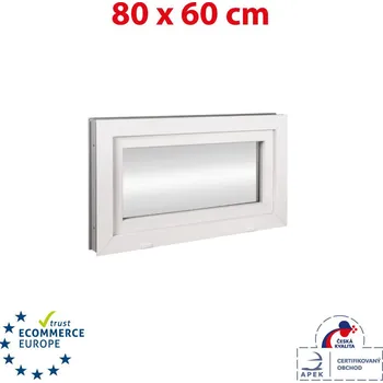 Okno Trocal 80x60 cm bílá sklopné 80x60 cm