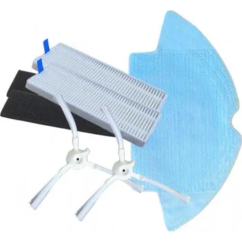 Sada příslušenství pro robotický vysavač HEPA filtry, kartáčky k vysavači ROWENTA RR7687WH X-plorer S75 Total Care a mop, sada 5ks