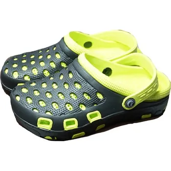 Dámské pantofle Dámské, pánské nazouváky gumové černá/žlutá Listar 2001B (Dámské, pánské nezateplené gumové nazouváky)