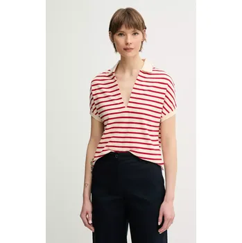 Polo tričko Tommy Hilfiger červená barva, WW0WW44512 33X, vel. M