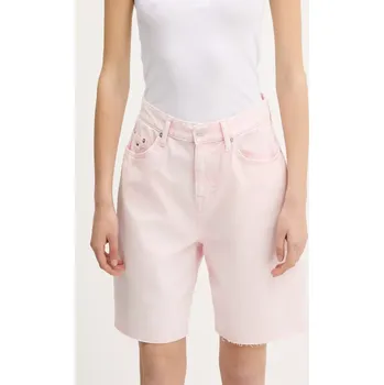 Džínové šortky Tommy Jeans DW0DW21646 růžová 03X, vel. 26