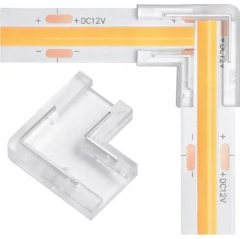 Příslušenství pro LED osvětlení ECOLIGHT L-úhelníkový konektor pro 8mm pásky LED 2 PIN