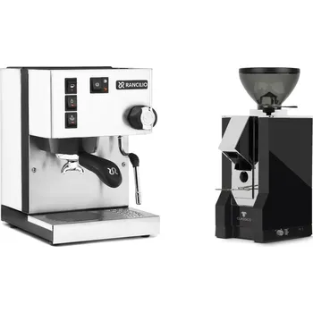 Kávovar Rancilio Silvia E, white + Eureka Mignon Classico, CR black