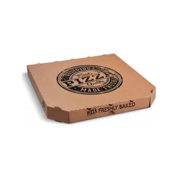 Jednorázové nádobí Krabice na pizzu z vlnité lepenky (PAP) 33 x 33 x 3 cm - KRAFT 72063