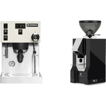Kávovar Rancilio Silvia PRO X, white + Eureka Mignon Classico, CR black