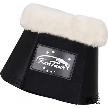 Koňské kamaše Zvony Kentaur -UMĚLÝ BERÁNEK- - Černá/Bílá - XL
