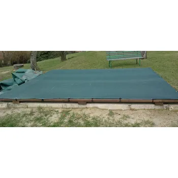 Hra na zahradu Krycí síť na pískoviště zelená, rozměr 3 x 3 m, gumolano ZDARMA (HDPE síť 115 g/m2)