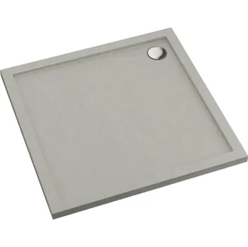 Sprchová vanička Schedpol Caspar New Cement Stone čtvercová sprchová vanička 80x80 cm cement 3.2330/CT/ST