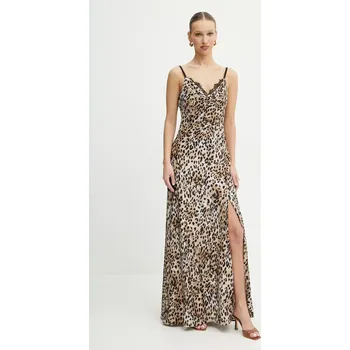 Dámské šaty Šaty Guess ADLE hnědá barva, maxi, W5GK10 WF1T2 W5GK10.WF1T2 88X, vel. S