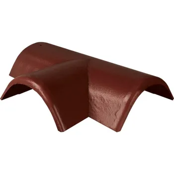 Hřebenáč rozdělovací levý T250 Bramac Protector Plus s příchytkou červenohnědá