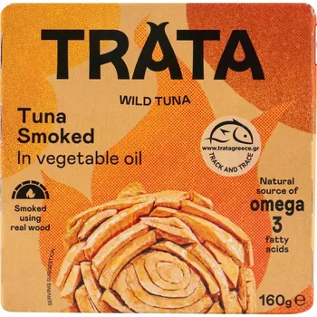 konzervovaná ryba Trata tuňák uzený v rostlinném oleji 160g
