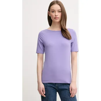 Dámské tričko Tričko United Colors of Benetton dámské, fialová barva, 3FJHD109K 45X, vel. XS