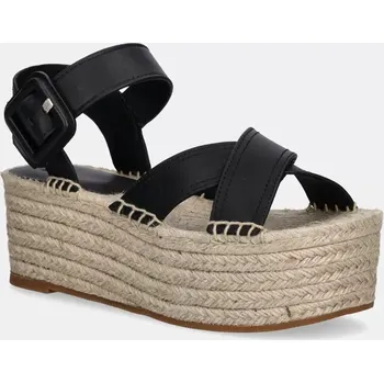 Dámská obuv Kožené espadrilky BOSS Machica 50542356.001 černá 99X, EUR 39