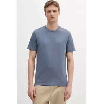 Pánské oblečení Bavlněné tričko Calvin Klein K10K114172 modrá 95X, vel. S