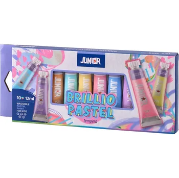 Temperové barvy Brillio 12 ml / sada 10 ks