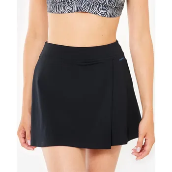 Dámské plavky NABAIJI Dámská koupací sukýnka 100 Lola 46 ČERNÁ