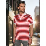 Pruhovaná bílo-červená pánská polokošile PX0643 Velikost: M