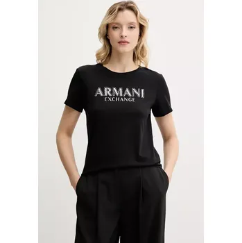 Bavlněné tričko Armani Exchange černá barva, XW000387 AF10354 XW000387.AF10354 99X, vel. M