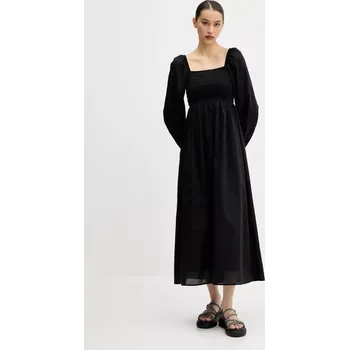 Dámské šaty Bavlněné šaty Tommy Jeans DW0DW21335 černá 99X, vel. XS