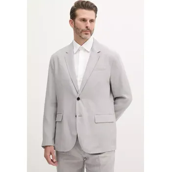 Pánské sako Plátěné sako Calvin Klein LV04LB447G šedá 09X, vel. XL