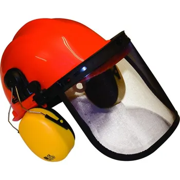 Pracovní přilba RYOBI 9100527 Přilba s PVC štítem a sluchátky