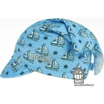 Čepice Chlapecký šátek Emily Dráče kotvy sv.modrý (Chlapecký šátek s kšiltem)