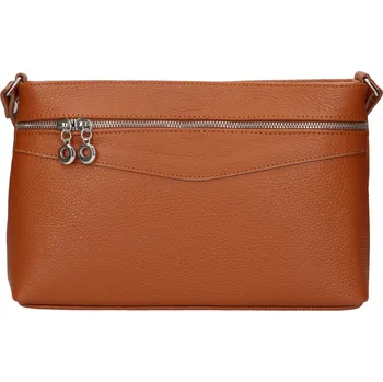 Kabelka Dámská kožená crossbody kabelka Italia Benea - hnědá