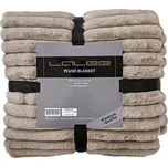 Deka Plush, 200 × 150 cm, šedo–hnědá, 100% polyester PLB500TAU150200