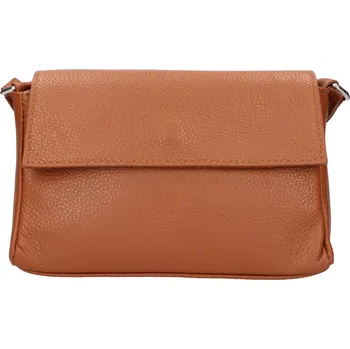Kabelka Dámská kožená crossbody kabelka Italia Darina - hnědá