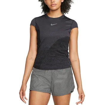 Dámské tričko Triko Nike W NK DF RUN DVN SS TOP dx0199-015 Velikost M