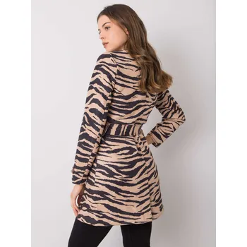 Dámský kabát Dámský kabát EM PL 22215.55 černo-béžový - FPrice S