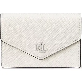 Peněženka Kožená peněženka Lauren Ralph Lauren dámská, bílá barva, 432967060 00X, vel. ONE SIZE