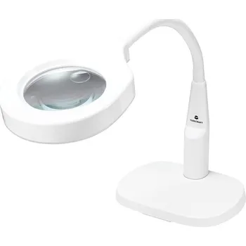Lupa TOOLCRAFT TO-7447449 Světlo stolní LED 6W s lupou (zvětšení 1,75x/3x)