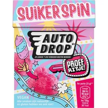 Bonbon Autodrop žvýkací bonbonky ve tvaru autíček s příchutí cukrové vaty 275 g