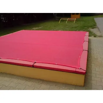 Pískoviště Krycí síť na pískoviště červená, rozměr na přání - cena za m2 (PVC síť 250 g/m2)