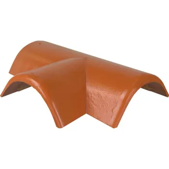 Hřebenáč rozdělovací levý T250 Bramac Protector Plus s příchytkou cihlově červená