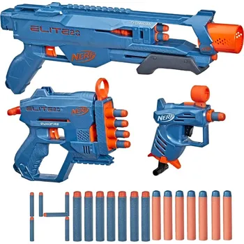 Dětská zbraň Nerf Elite 2.0 LoaoutPack 3Pack Technician DS-2, QuadFire QS-4 a Ace SD-1 + 14 šipek F4178