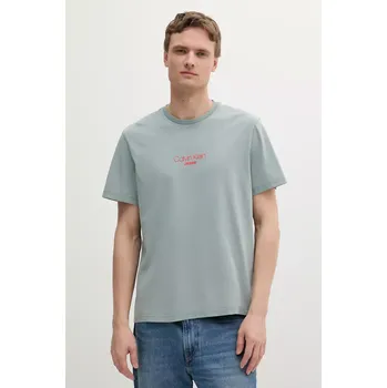 Bavlněné tričko Calvin Klein Jeans LV04RB824G šedá 90X, vel. M