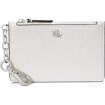 Peněženka Kožená peněženka Lauren Ralph Lauren dámská, bílá barva, 432966789 00X, vel. ONE SIZE
