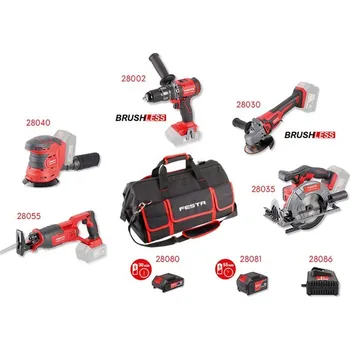 Sada nářadí Sada AKU (28002+28030+28035+28040+28055+28080+28081+28086+bag)!OBJ!