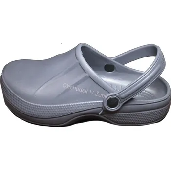 Pánské pantofle Pánské gumové nazouváky šedé Kenbo 1602M (Pánské nezateplené plné nazouváky)