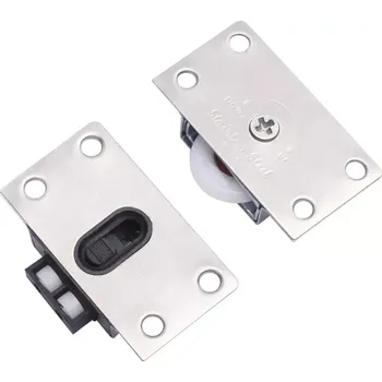 Příslušenství k zahradní technice Pojezdová kolečka pro posuvné dveře, set nerez