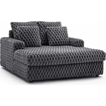 Pohovka JAKS Pohovka šedá plyš Kobel