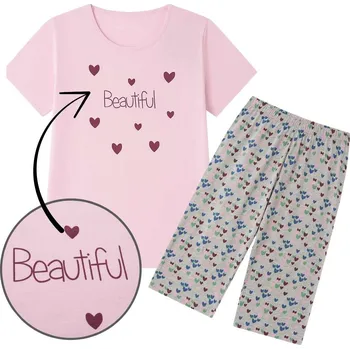 Dámské pyžamo Dámské pyžamo Wolf D2535 letní růžové