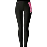 Dámské funkční spodky dlouhé PINK MANDALA černá Bamboo Thermo - Růžová / S