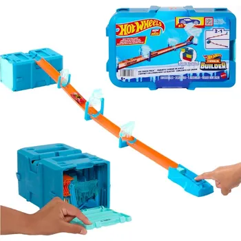 autodráha Hot Wheels Track Builder Ice Crash Ledová Trať HKX40